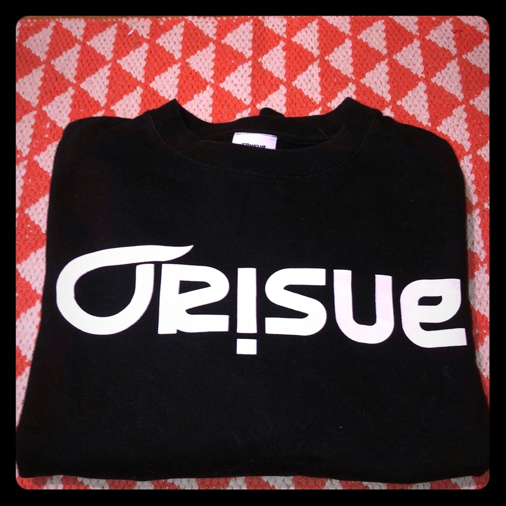 ORISUE Logo Men’s Crewneck Sweatshirt Black Medium